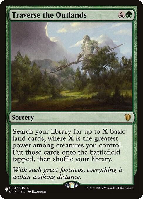 Traverse the Outlands, The List Reprints 034/309
