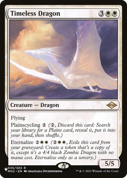 Timeless Dragon, The List Reprints 035/303