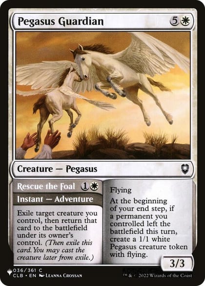Pegasus Guardian, The List Reprints 036/361