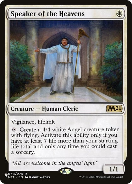Speaker of the Heavens, The List Reprints 038/274