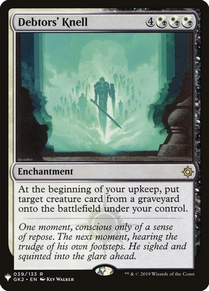 Debtors' Knell, The List Reprints 039/133