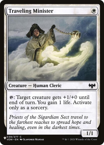 Traveling Minister, The List Reprints 039/277