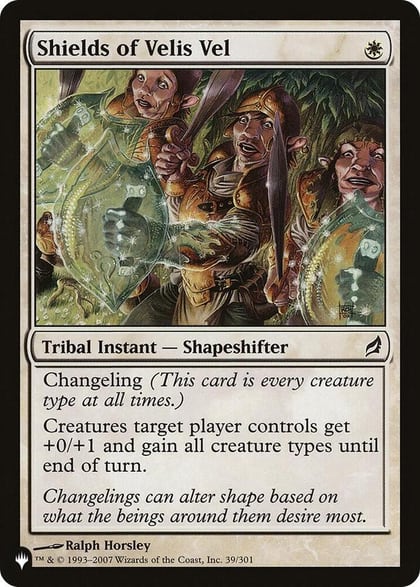 Shields of Velis Vel, The List Reprints 039/301
