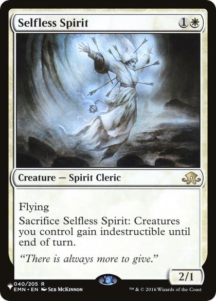 Selfless Spirit, The List Reprints 040/205