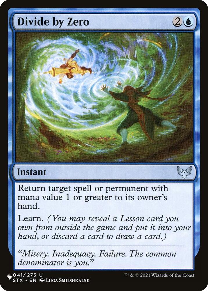 Divide by Zero, The List Reprints 041/275