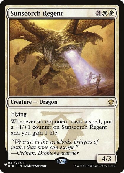 Sunscorch Regent, The List Reprints 041/264