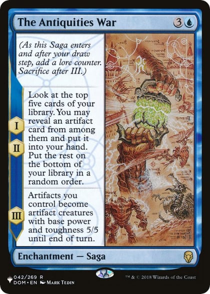 The Antiquities War, The List Reprints 042/269