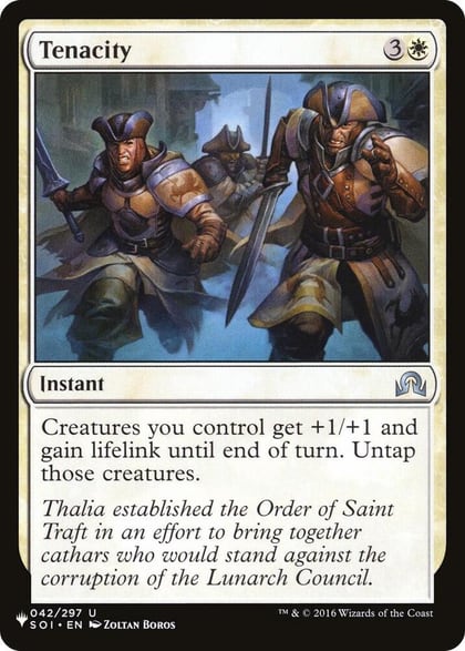 Tenacity, The List Reprints 042/297