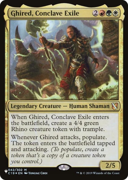 Ghired, Conclave Exile, The List Reprints 042/302