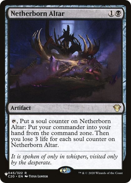 Netherborn Altar, The List Reprints 045/322