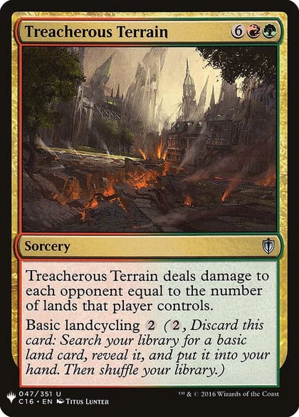 Treacherous Terrain, The List Reprints 047/351