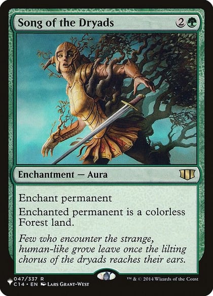 Song of the Dryads, The List Reprints 047/337