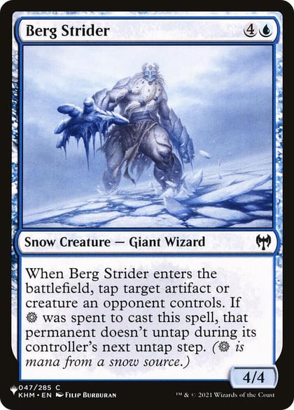 Berg Strider, The List Reprints 047/285