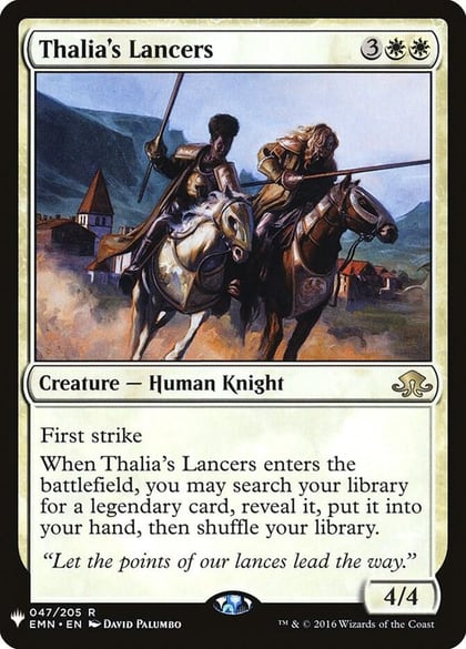 Thalia's Lancers, The List Reprints 047/205