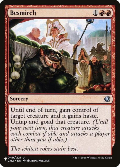 Besmirch, The List Reprints 049/221
