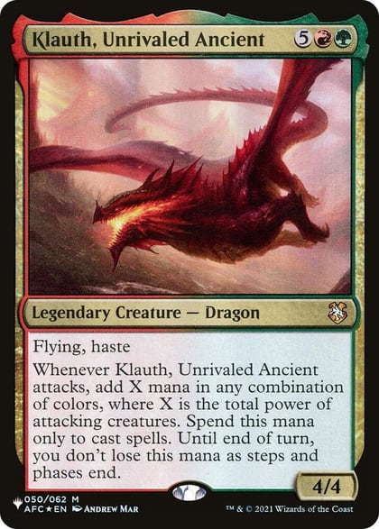 Klauth, Unrivaled Ancient, The List Reprints 050/062