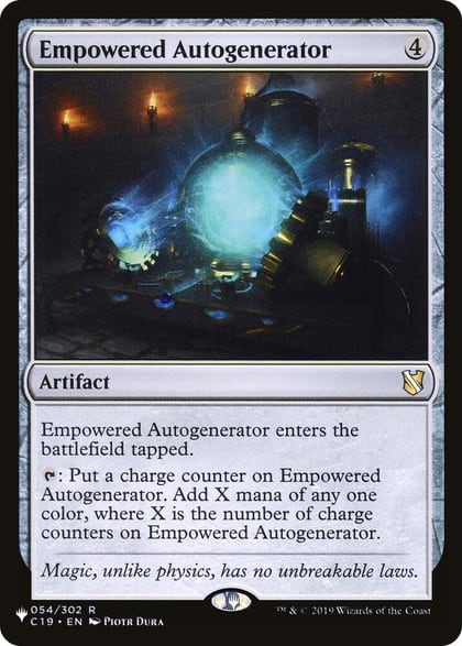 Empowered Autogenerator, The List Reprints 054/302