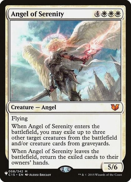 Angel of Serenity (C15), The List Reprints 058/342