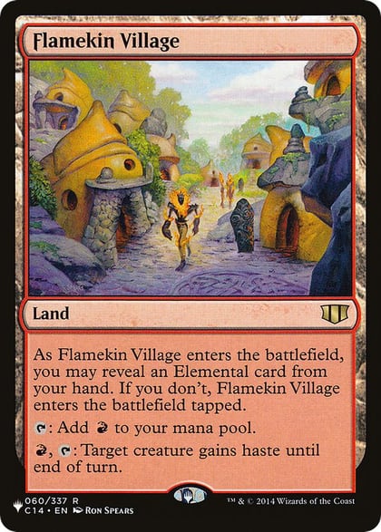 Flamekin Village (C14), The List Reprints 060/337
