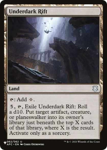 Underdark Rift, The List Reprints 062/062