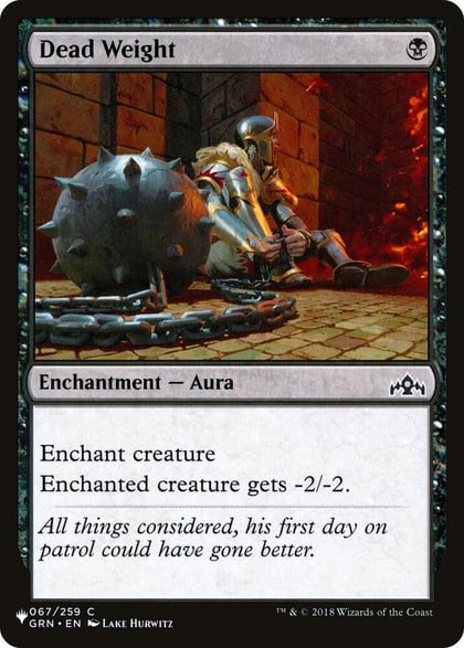 Dead Weight, The List Reprints 067/259
