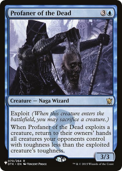Profaner of the Dead, The List Reprints 070/264