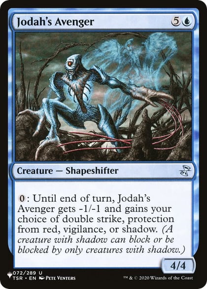 Jodah's Avenger, The List Reprints 072/289
