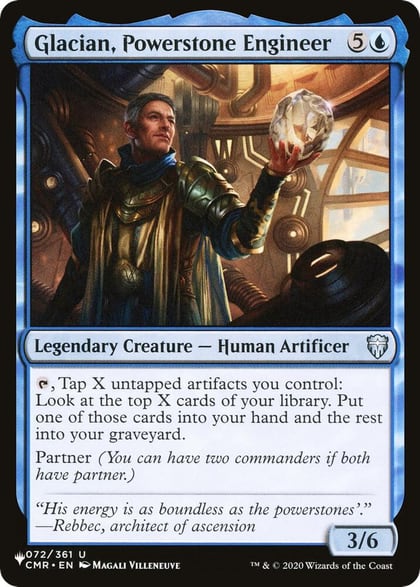 Glacian, Powerstone Engineer, The List Reprints 072/361