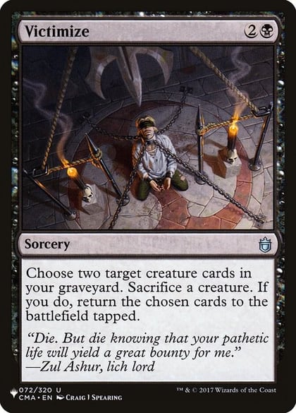 Victimize, The List Reprints 072/320