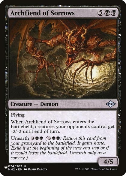 Archfiend of Sorrows, The List Reprints 074/303