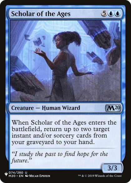 Scholar of the Ages, The List Reprints 074/280