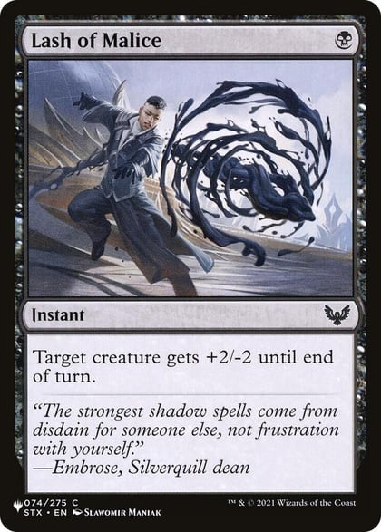 Lash of Malice, The List Reprints 074/275