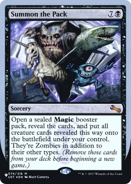 Summon the Pack, The List Reprints 074/216