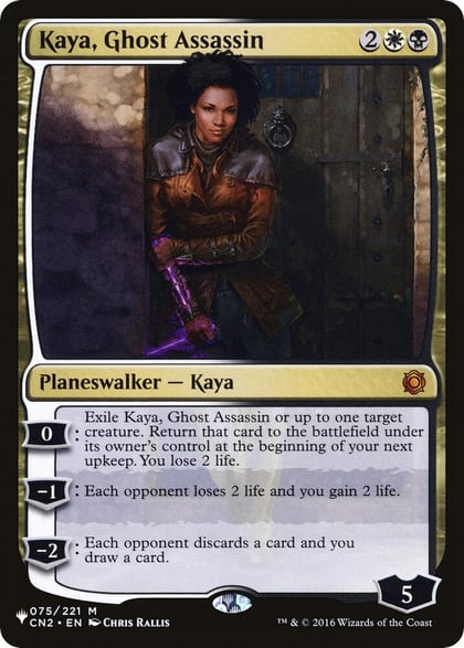 Kaya, Ghost Assassin, The List Reprints 075/221