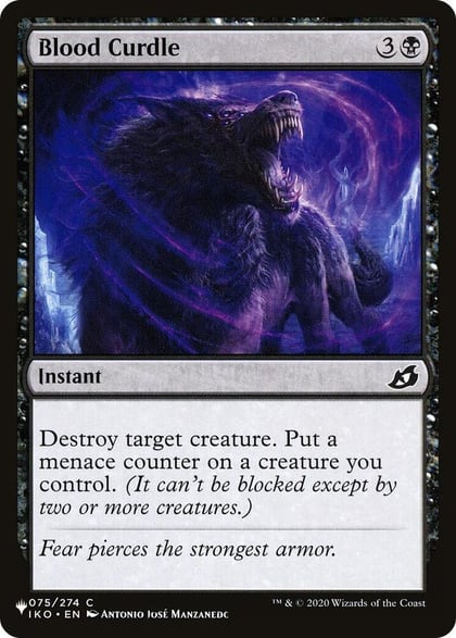 Blood Curdle, The List Reprints 075/274