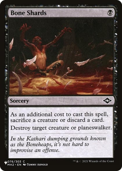 Bone Shards, The List Reprints 076/303