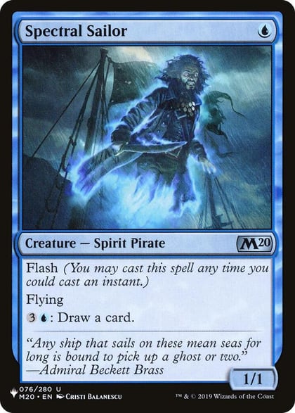 Spectral Sailor, The List Reprints 076/280