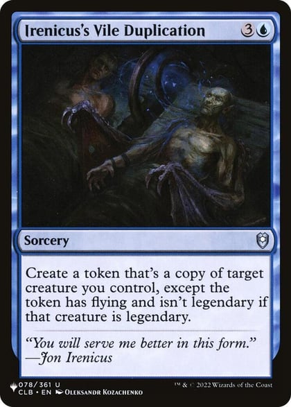 Irenicus's Vile Duplication, The List Reprints 078/361