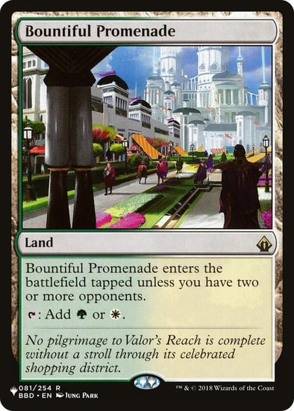 Bountiful Promenade, The List Reprints 081/254