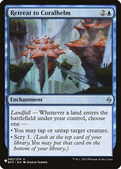 Retreat to Coralhelm, The List Reprints 082/274