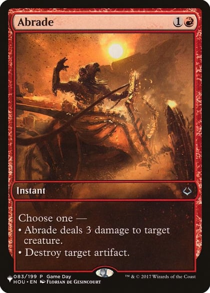 Abrade (HOU), The List Reprints 083/199