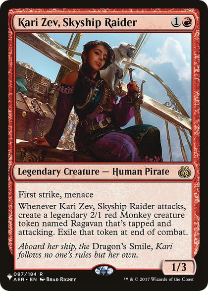 Kari Zev, Skyship Raider, The List Reprints 087/184