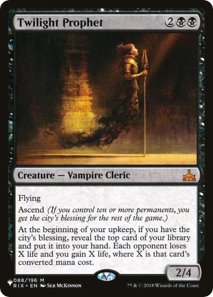 Twilight Prophet, The List Reprints 088/196