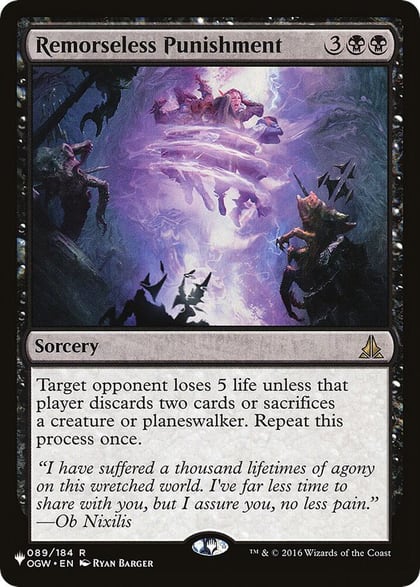 Remorseless Punishment, The List Reprints 089/184