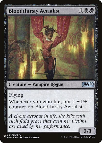 Bloodthirsty Aerialist, The List Reprints 091/280