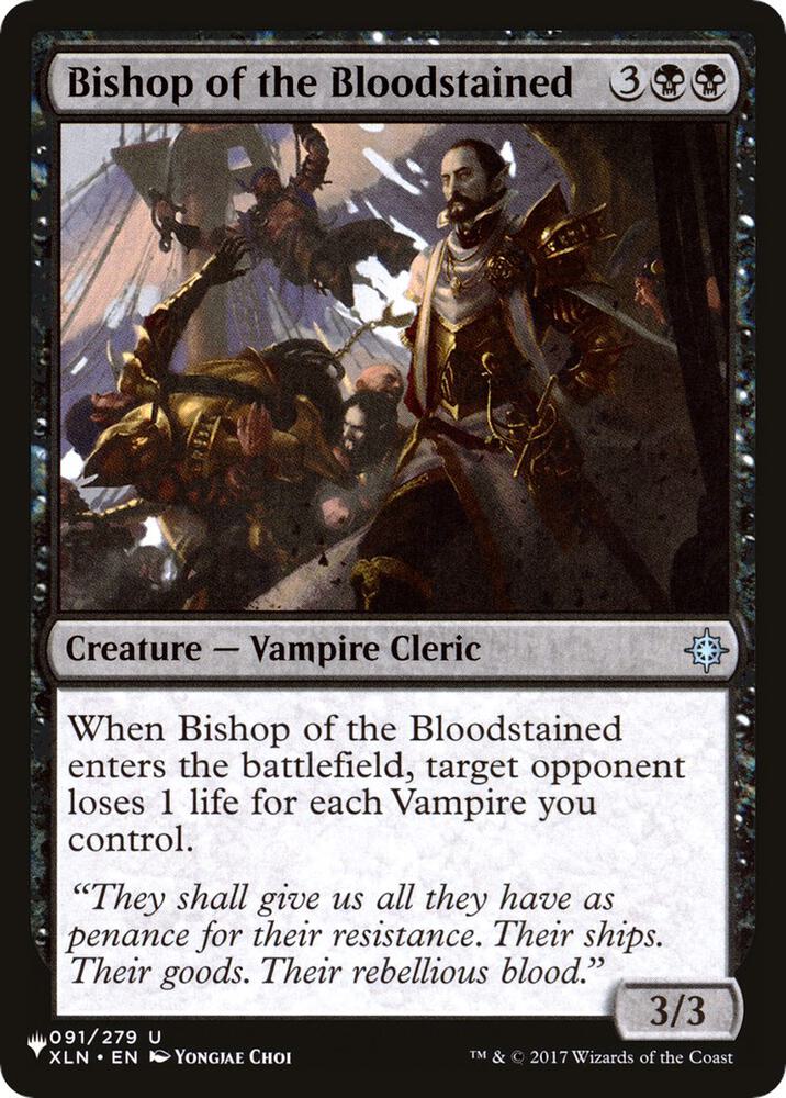 Bishop of the Bloodstained, The List Reprints 091/279