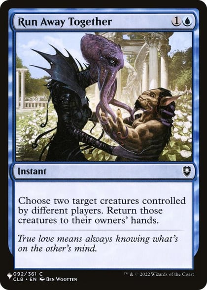 Run Away Together, The List Reprints 092/361