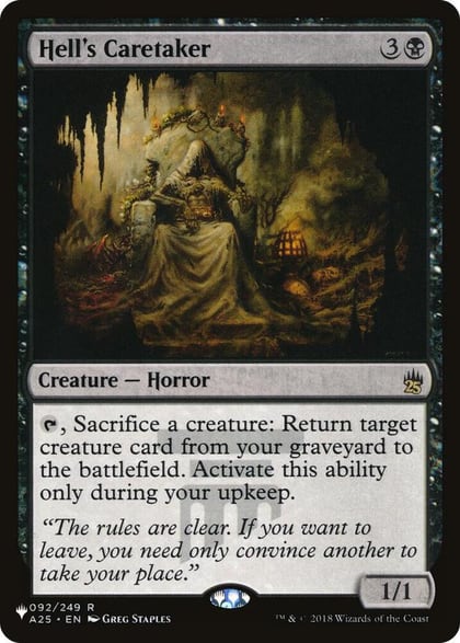 Hell's Caretaker, The List Reprints 092/249