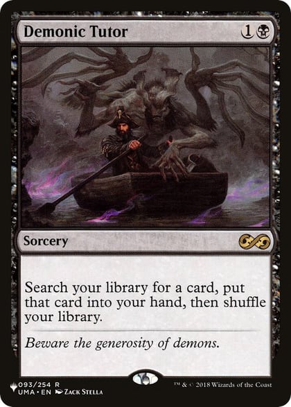 Demonic Tutor (UMA), The List Reprints 093/254