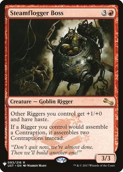 Steamflogger Boss, The List Reprints 093/216